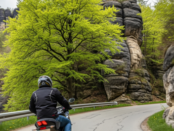 Kreis Main-Spessart: Biker (62) fährt in Graben - Motorrad überschlägt sich