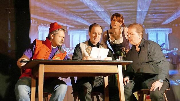 "Mord und Tod - Die 3 von der Zapfs&auml;ule" hei&szlig;t das St&uuml;ck, um das es beim Krimi-Dinner geht. Foto: pr