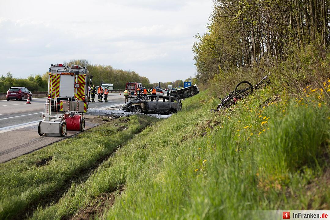Schrecklicher Verkehrsunfall mit tödlichen Ende auf der A9
