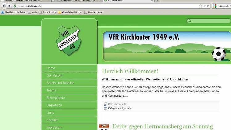 Der Redaktionsliebling: Die Seite der Kirchlauterer ist gepflegt und grün.