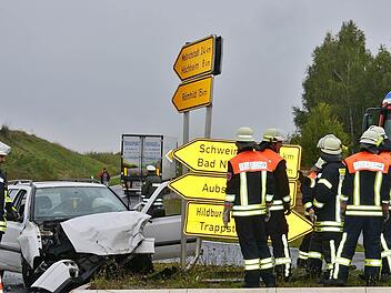Der Unfallschwerpunkt "Ottelmannshäuser Straße" an der Umgehungsstraße Bad Königshofen steht bayernweit auf Rang 7. Eine Ampelanlage, wie vom Staatlichen Straßenbauamt vorgeschlagen, lehnte der Stadtrat ab. Foto: Friedrich