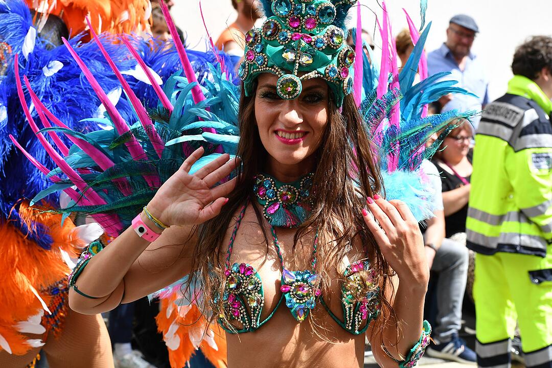 Umzug beim Samba-Festival in Coburg
