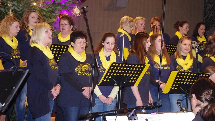 Mit hellen und klangvollen Stimmen erfüllte "Con Brio" die Pfarrkirche in Friesen.  Foto: Heike Schülein
