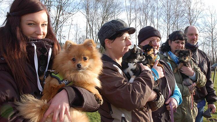 Besitzer von Hunden kleiner Rassen, trainieren beim VfG Neustadt in gesonderten Gruppen. Fotos: Rainer Lutz