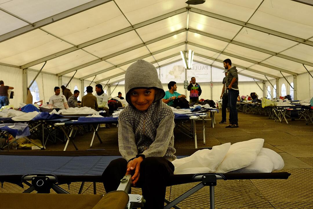 Zeltstadt für Flüchtlinge in Nürnberg