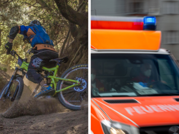 Radfahrer stürzt in Bach Radfahrer stürzt in Bach