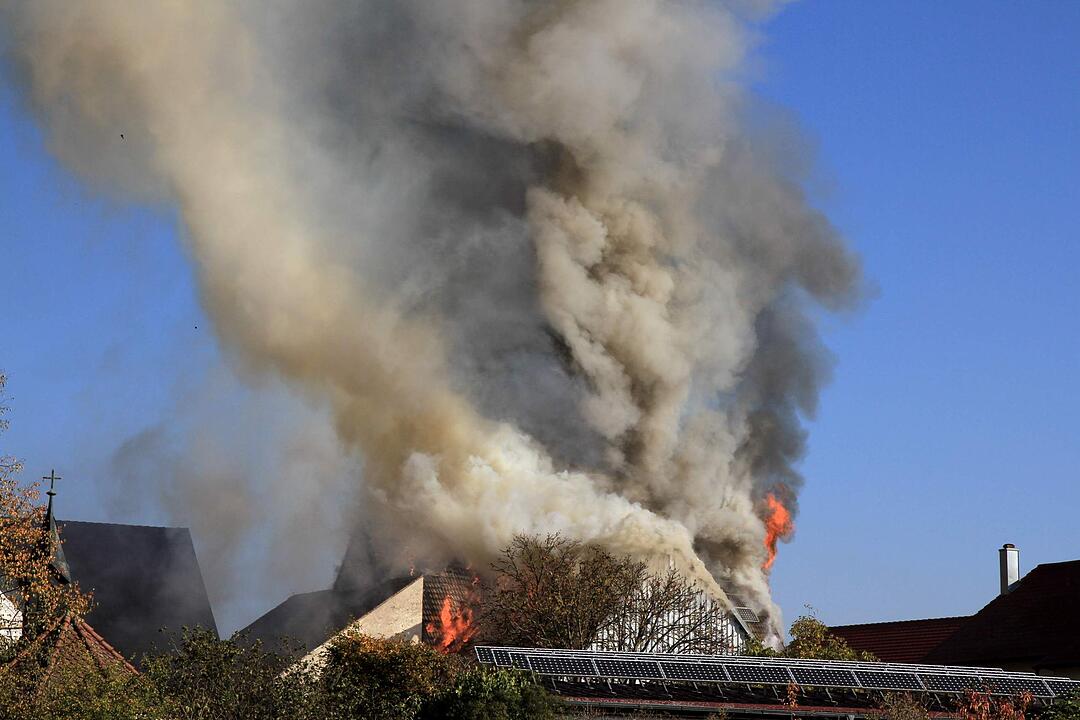 Brand in Schweinestall in Herzogenaurach