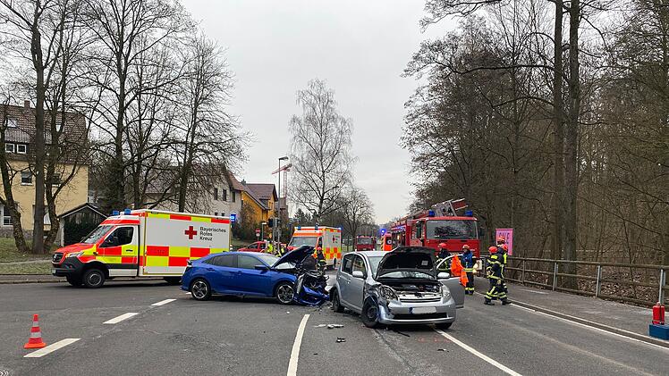 In Coburg kam es am Sonntag zu einem schweren Verkehrsunfall.