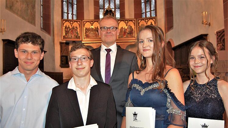 Abschlussfeier für die Hammelburger Realschul-Absolventen.Sigismund von Dobschütz