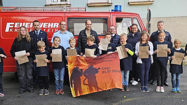 Kr&ouml;gelstein: Erste Kinder-Feuerwehr wurde gegr&uuml;ndet - "historischer Tag"