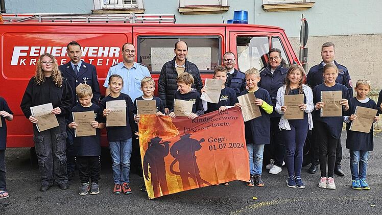 Krögelstein: Erste Kinder-Feuerwehr wurde gegründet - "historischer Tag"