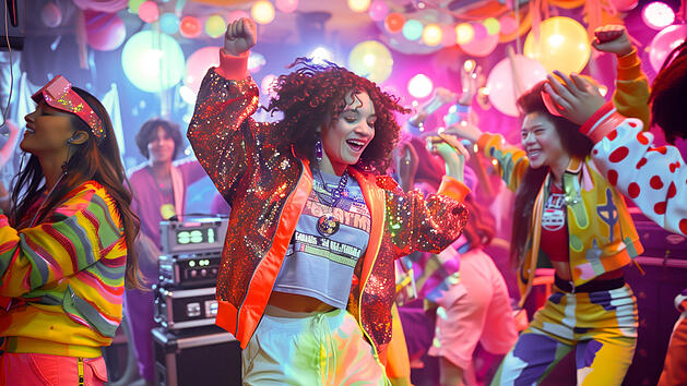 Tanze dich ins neue Jahr auf einer 90er Jahre-Party