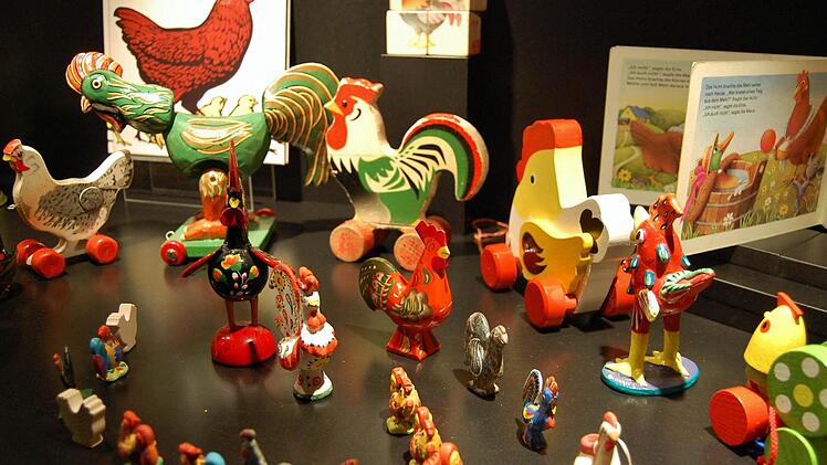Die bunten Hähne sind besonders.