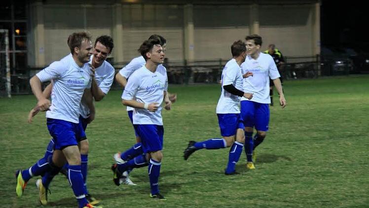 Da kommt Freude auf: Torschütze Nico Wunder im Spiel gegen die Universität Sydney.