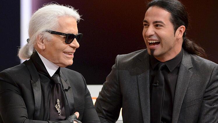 Wettpaten und Couchgäste: Modezar Karl Lagerfeld und Komiker Bülent Ceylan.
