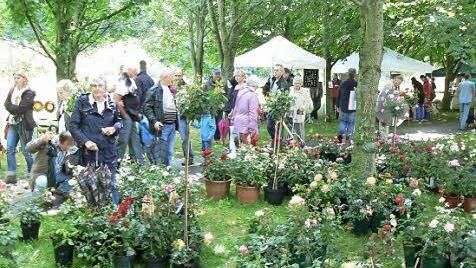 Die Baille-Maille-Allee in Himmelkron ist im Sommer ein Publikumsmagnet. Unser Bild entstand bei der Gartenmesse. Foto: Archiv/Werner Reißaus