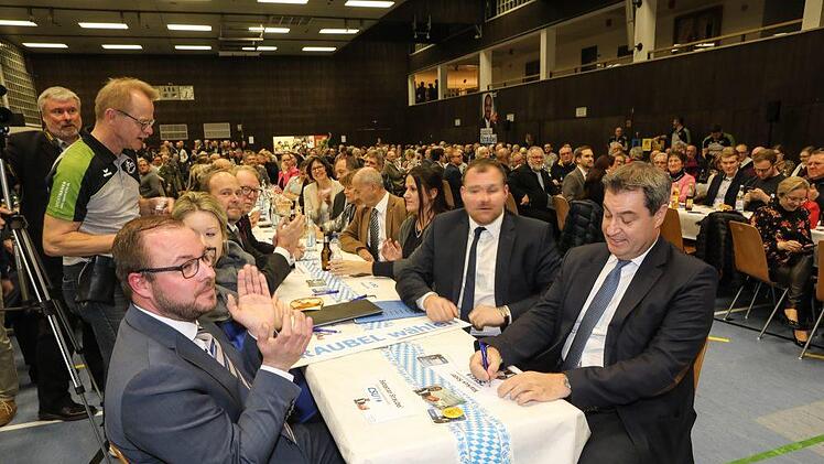 Impressionen vom Besuch des bayerischen Ministerpräsidenten, Markus Söder, am 9. Januar in Frohnlach - Foto: Berbara Herbst