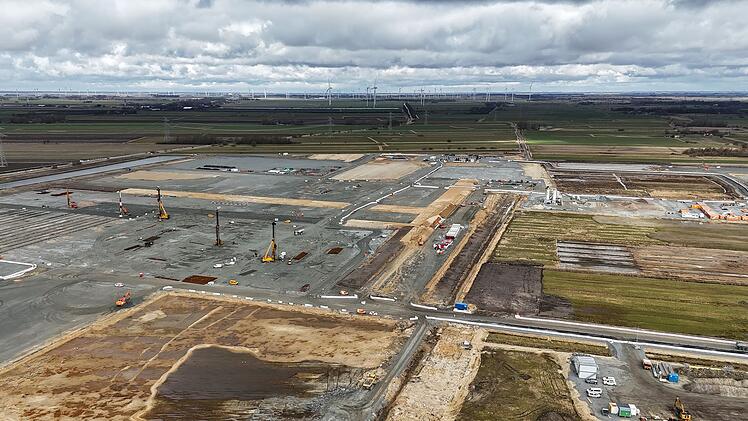 Baustelle Batteriehersteller Northvolt in Heide