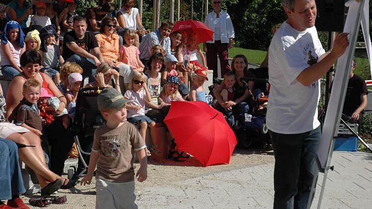 Hier wurde die Naturbühne mal für eine Veranstaltung genutzt - zu Gast war der "Grüffelo". Foto: Archiv
