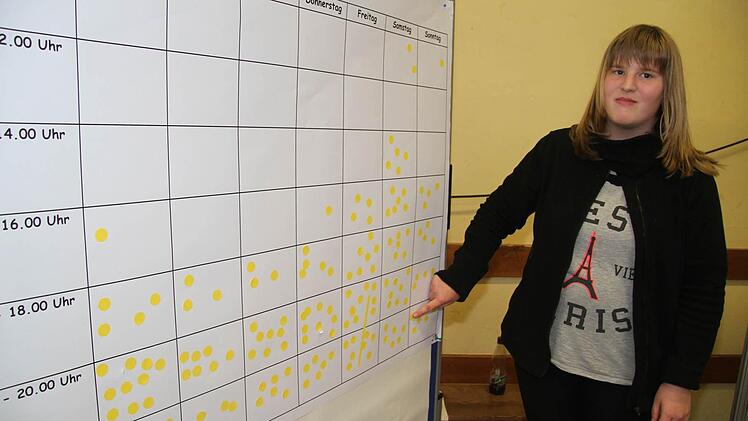 Vor 17 Uhr hat die Jugend eigentlich nie Zeit. Die meisten Jugendlichen würden sich mehr Veranstaltungen zwischen 19 und 21 Uhr wünschen, bestätigt auch Anne Sacha (14).  Foto: Sonja Adam