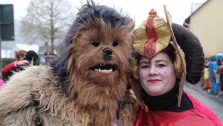 Beim Faschingsumzug der  Untererthaler Karnevals-Gesellschaft (UKG). Gerd Schaar