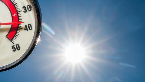 Heißes Sommerwetter