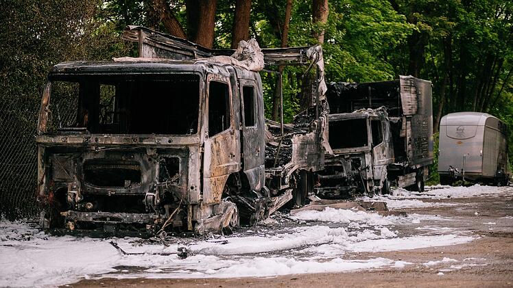 Brand bei der Reiterstaffel München