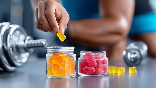 Gummibärchen, Sport, Ernährung, Muskelaufbau