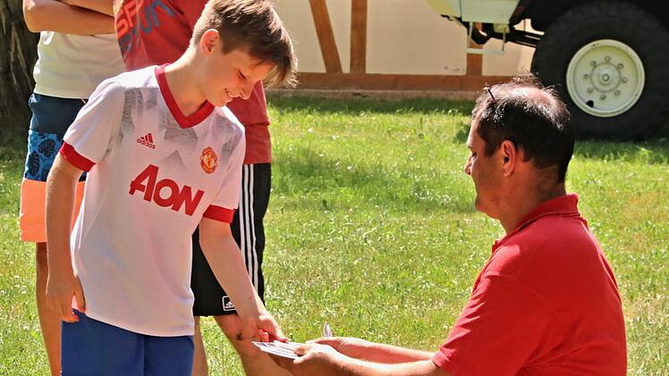 Das Ziehen der Startnummern.Helmut Will