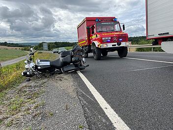 Motorradfahrer bei Unfall in Poppenhausen t&ouml;dlich verletzt