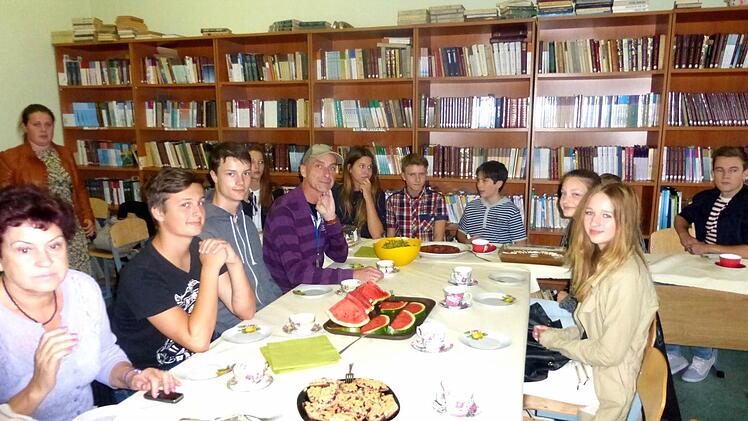 Zu Besuch im Gymnasium Opalicha Foto: privat