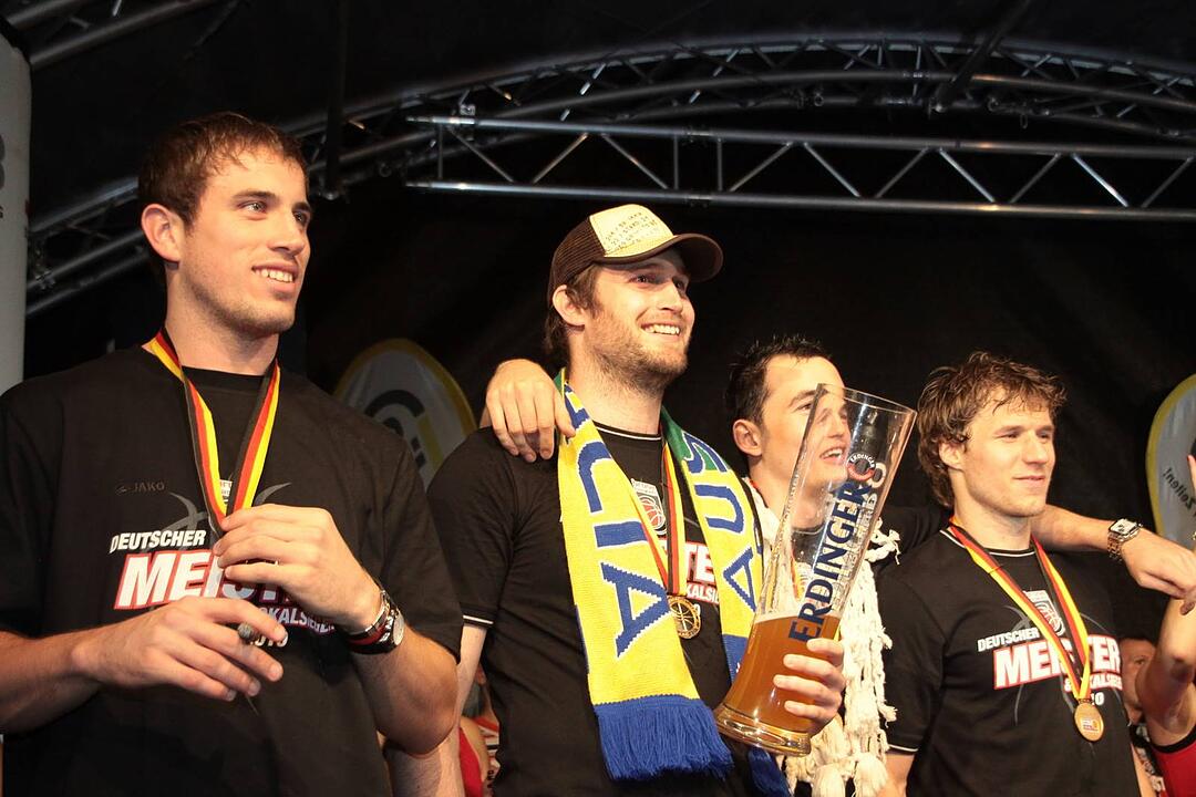 Meisterfeier Brose Baskets Bamberg Maxplatz