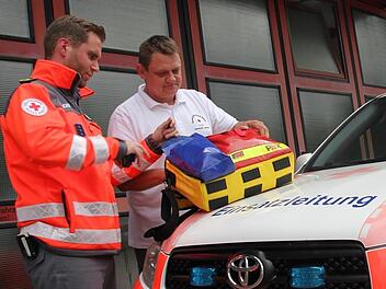 Sie sind ein Team nicht nur während des Schützenfestes: Florian Kristek (links) und Marcus Belz Foto: Veronika Schadeck