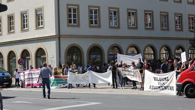 Bamberger Demonstration gegen Anker-Zentren. Foto: Barbara Herbst