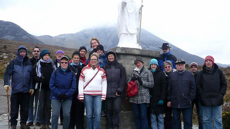 Vor dem Aufstieg zum Croagh Patrick