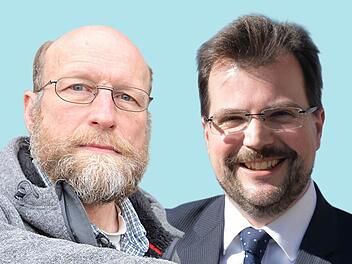 Peter Gack (GAL) gegen Christian Lange (CSU): Die Entscheidung ist für den Hochschullehrer Lange gefallen.  Foto: Archiv/Montage M.Beetz