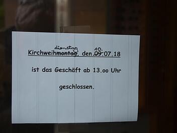 Kurz ausgebessert: Die Kirchweih-Auszeit gilt zwei Tage.  Foto: bp