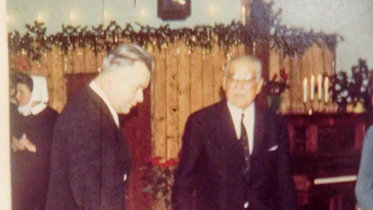 Gustav Schickedanz (r.) und Dr. Leipziger, der frühere Leiter der Stadtmission Foto: privat