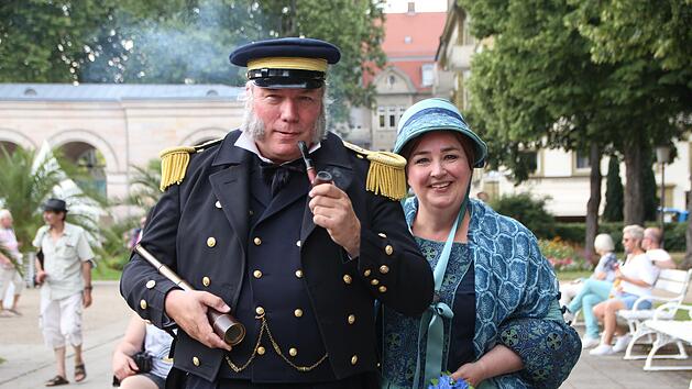 Reisten aus Osnabrück an: Angelina Riedel-Böhm und ihr Mann Christoph. Foto: Johannes Schlereth