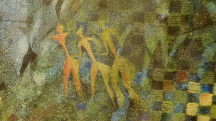 Die Figuren erinnern an Höhlenmalerei.  Foto: Marion Krüger-Hundrup