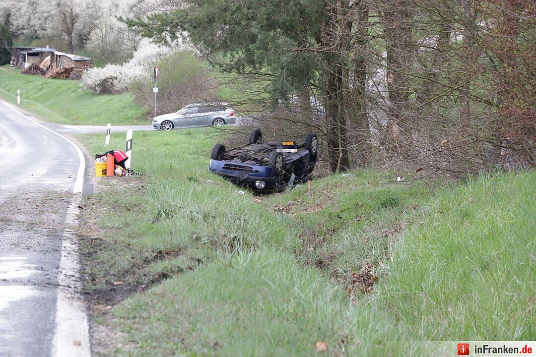 Auto überschlägt sich bei Appendorf
