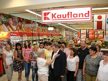 Im Juni 2018 appellierten die Kaufland-Mitarbeiter an die Firmenzentrale, an der Filiale im "Fritz" festzuhalten - vergeblich. Foto: Archiv/Alexander Hartmann