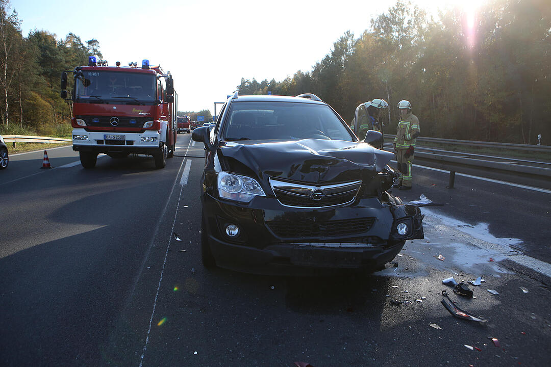 A73 bei Bamberg: Karambolage verursacht Riesenstau