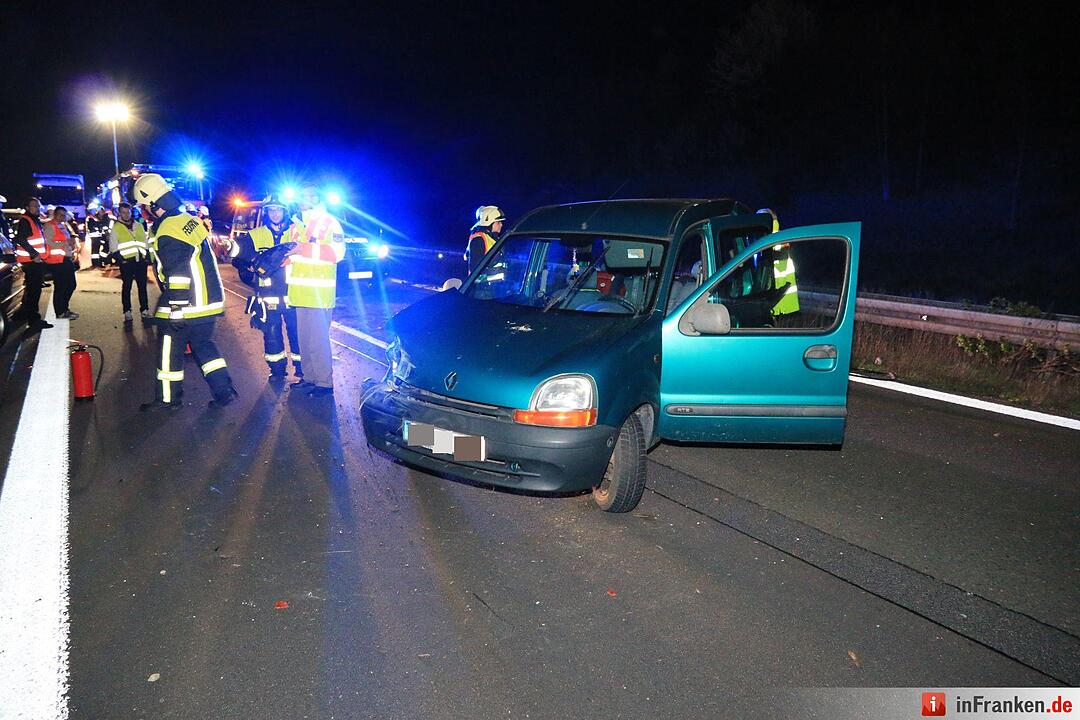 Kollision auf A73 bei Strullendorf