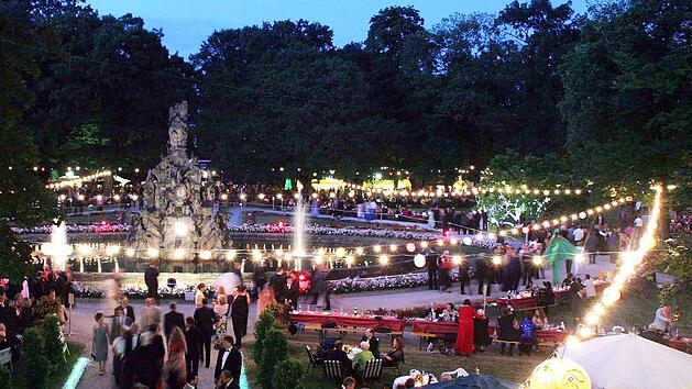 Blick aufs Schlossgartenfest 2019.