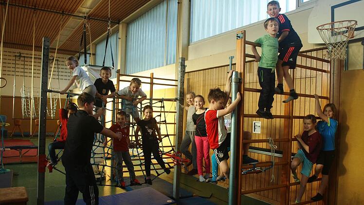 Das Erlebnisturnen des TSV Ebenhausen bietet den Kindern die Möglichkeit, sich in spielerischer Form frei zu entfalten.  Foto: Stefan Geiger