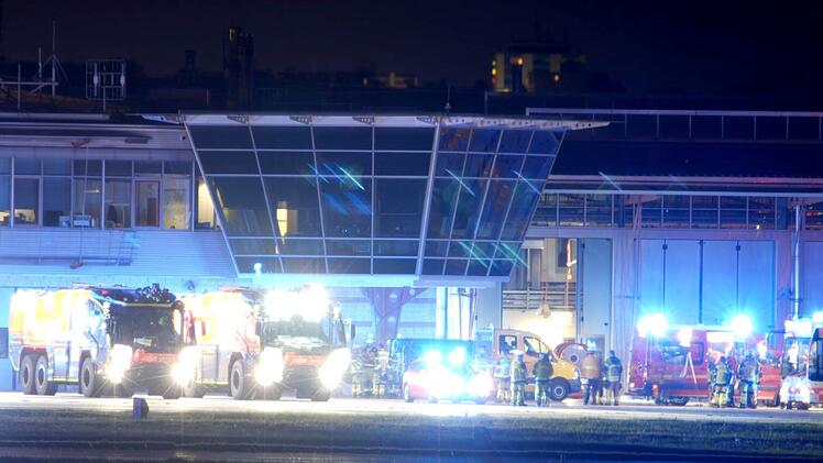 Kabelbrand am Flughafen Stuttgart