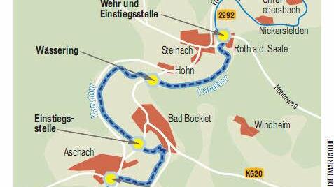 Die Tour auf der Saale