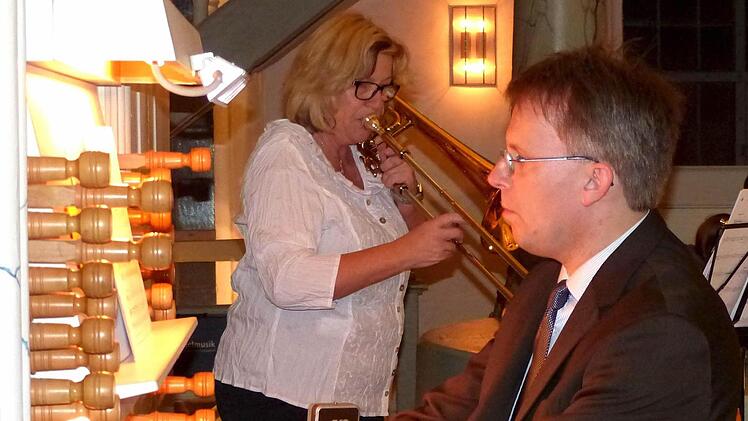 Christine Hofmann-Niebler und Thomas Grünke. Foto: Dieter Hübner
