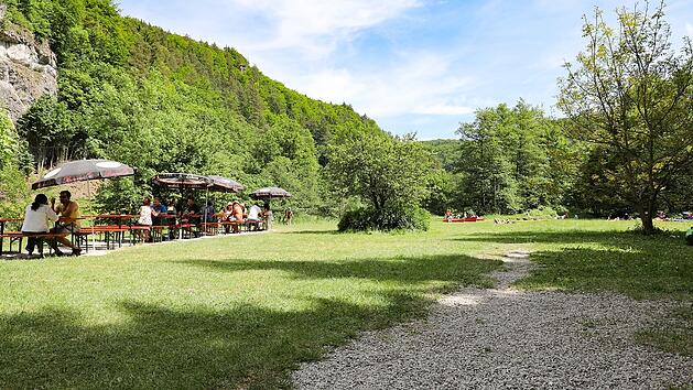 Sachsenm&uuml;hle Biergarten Fr&auml;nkische Schweiz